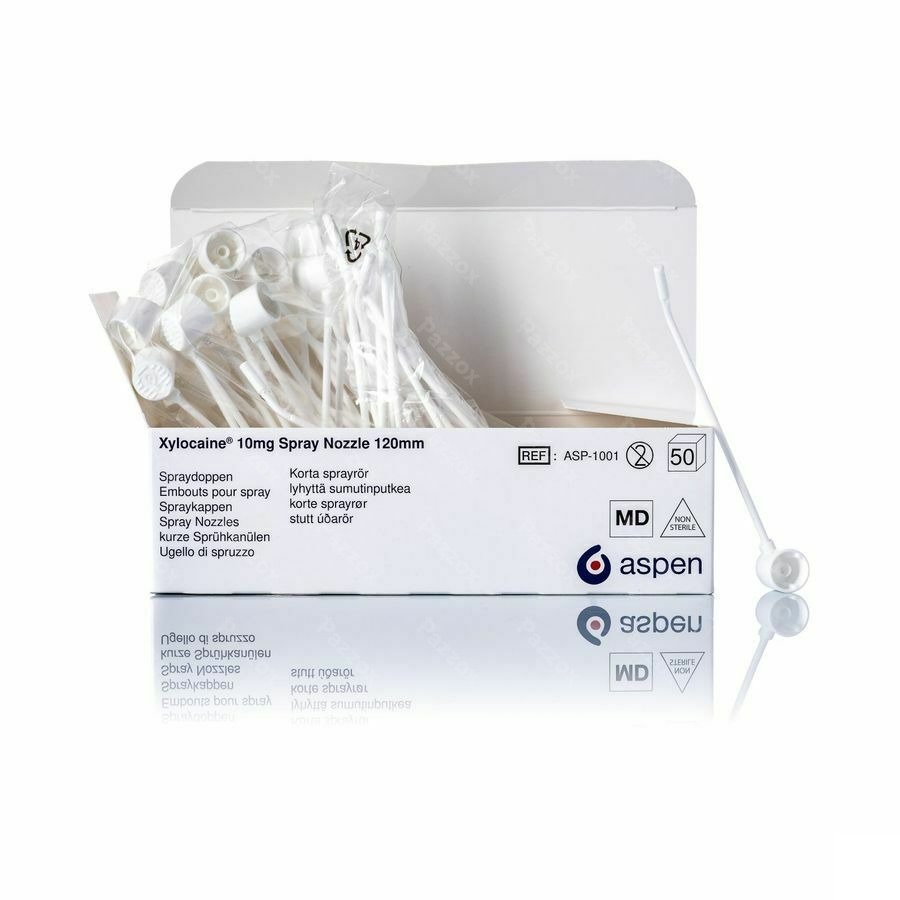 Xylocaine N/ster. Embouts/doppen 50 - 120 Mm