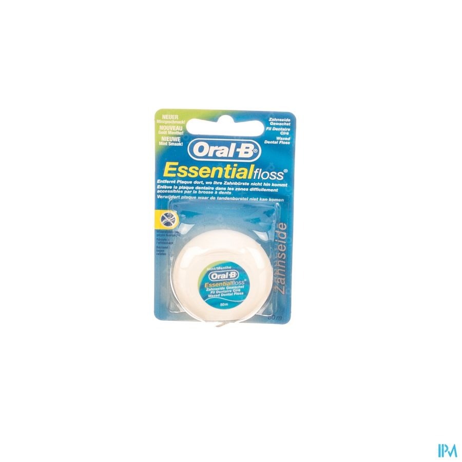 Oral-B Floss Essential Floss Munt Waxed 50m