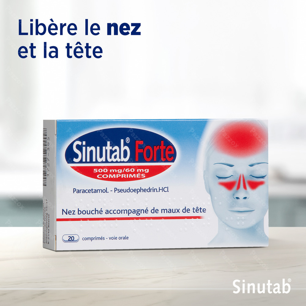 Sinutab Forte 500/60mg Comp 20