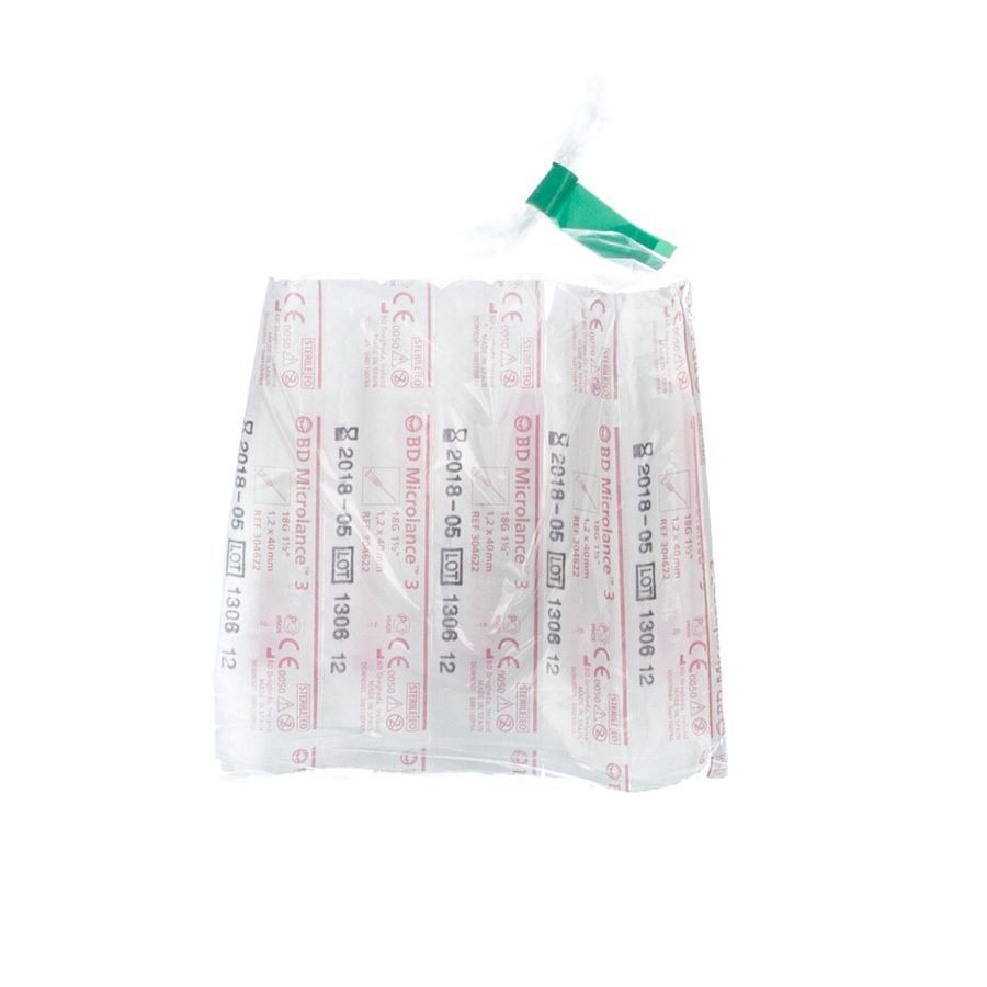 Microlance 3 Naald 18g 1/2 1 Sb 1,2mm 40mm 10 Roze