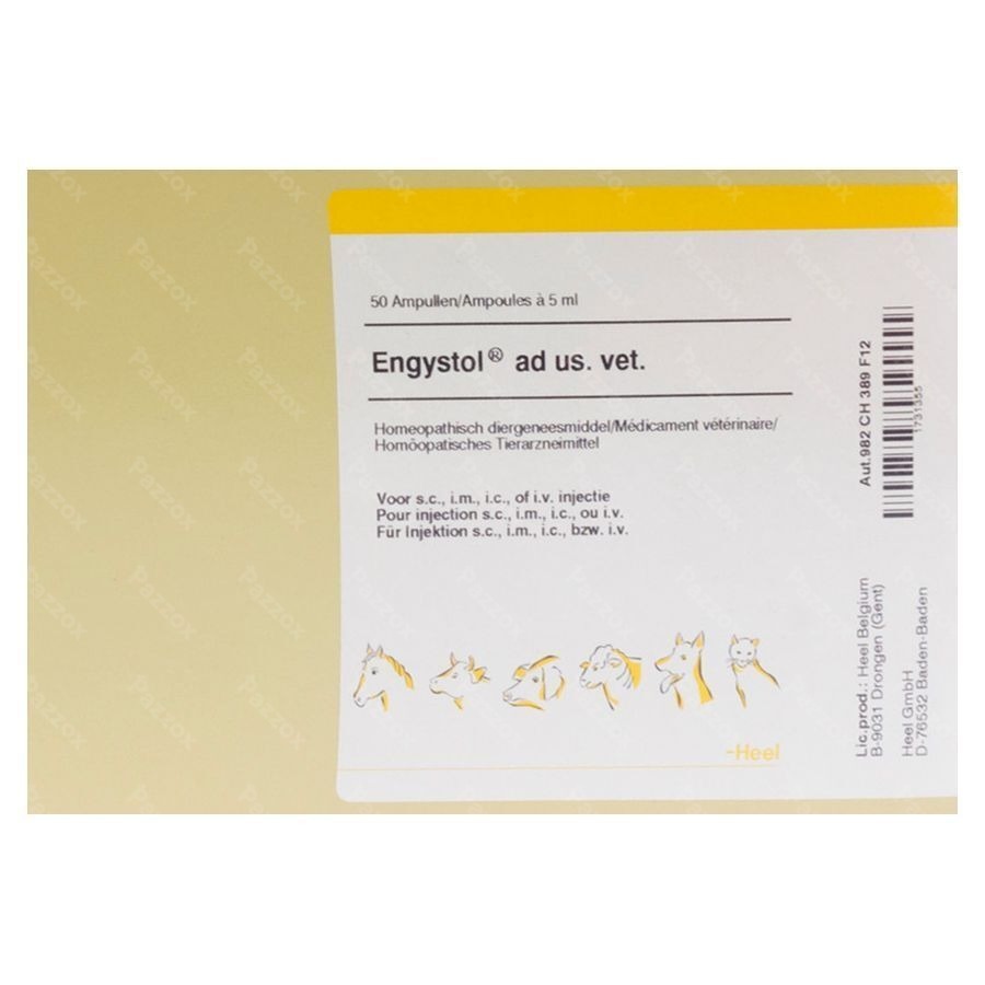 Engystol N Ad Us.vet Amp 50x5,0ml