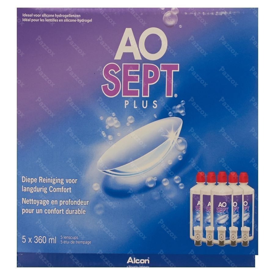Aosept Plus Pack 6 Mois 5x360ml