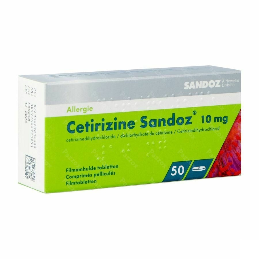 Cetisandoz Sandoz Comp 50 X 10mg