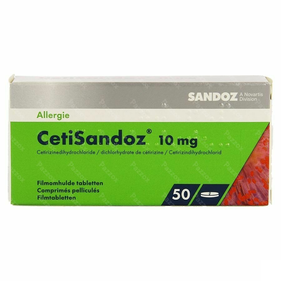 Cetisandoz Sandoz Comp 50 X 10mg