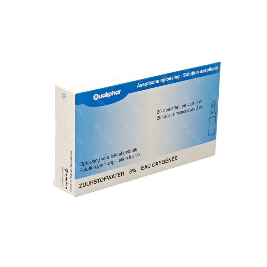 Qualiphar Zuurstofwater 3% Unidoses 20 x 5ml