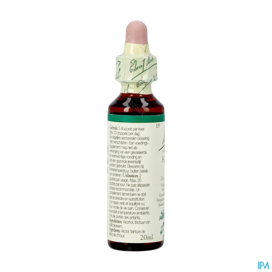 Bach Flower Remedie 15 Holly 20ml