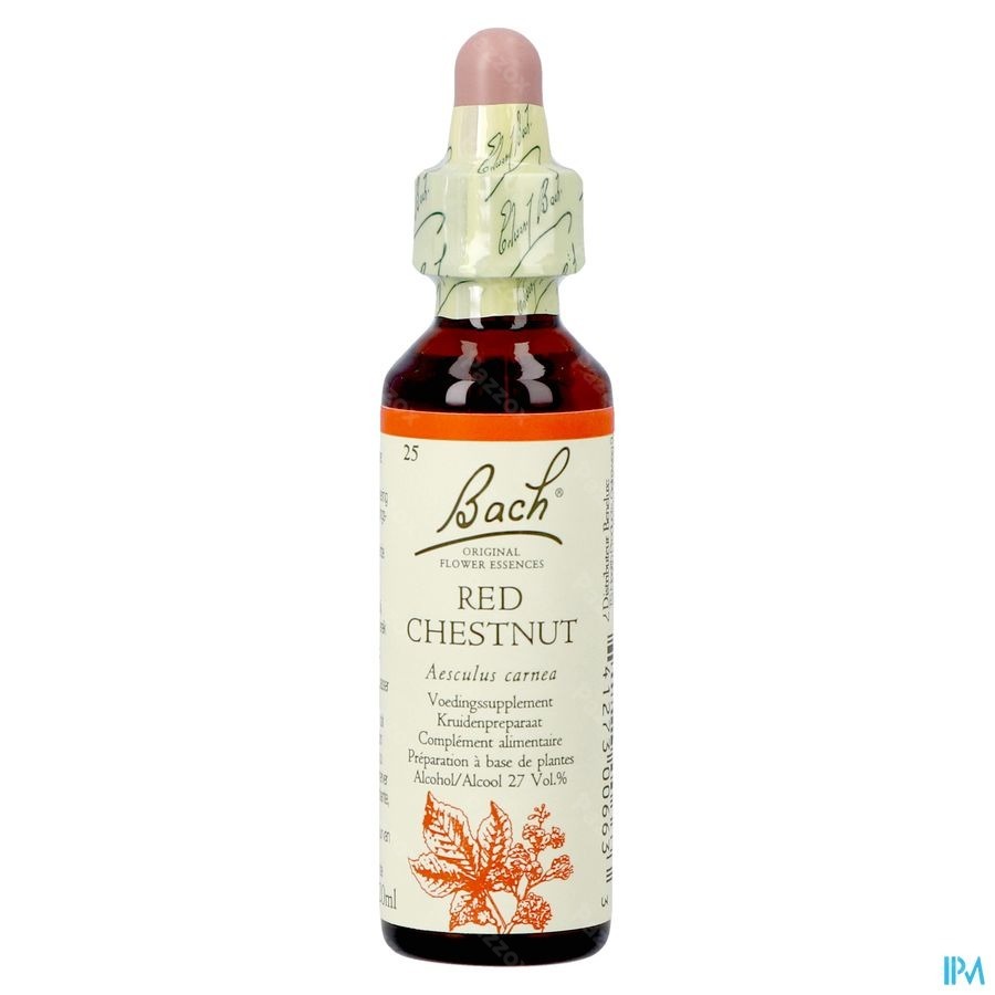 Bach Flower Remedie 25 Red Chestnut 20ml
