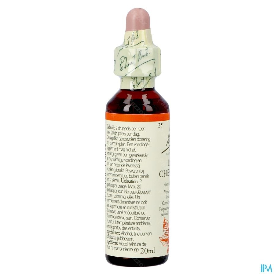 Bach Flower Remedie 25 Red Chestnut 20ml
