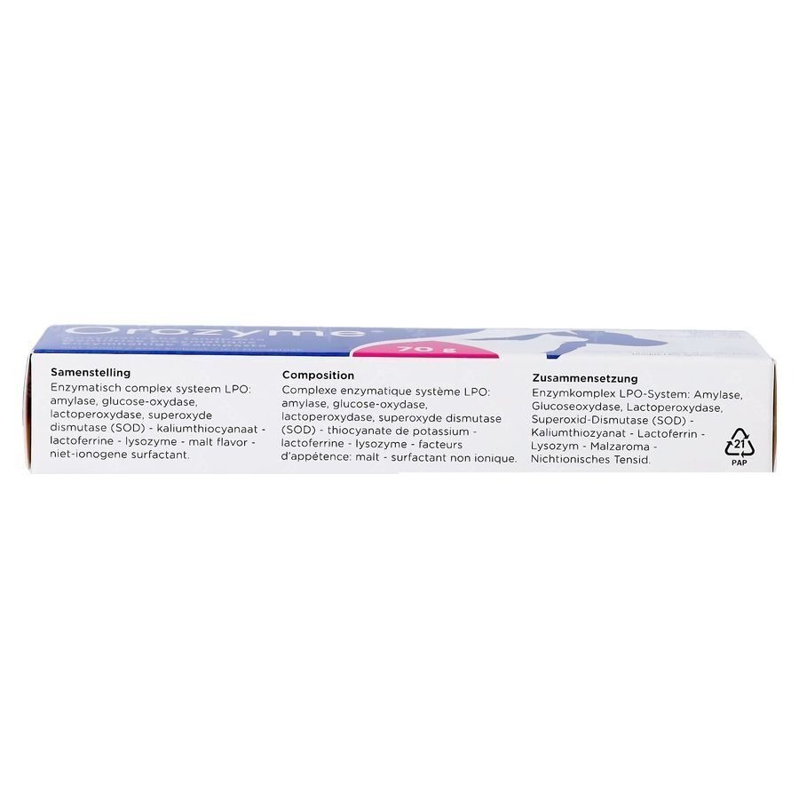Orozyme Canine Dentif Enzymatique Chien Tube 70g