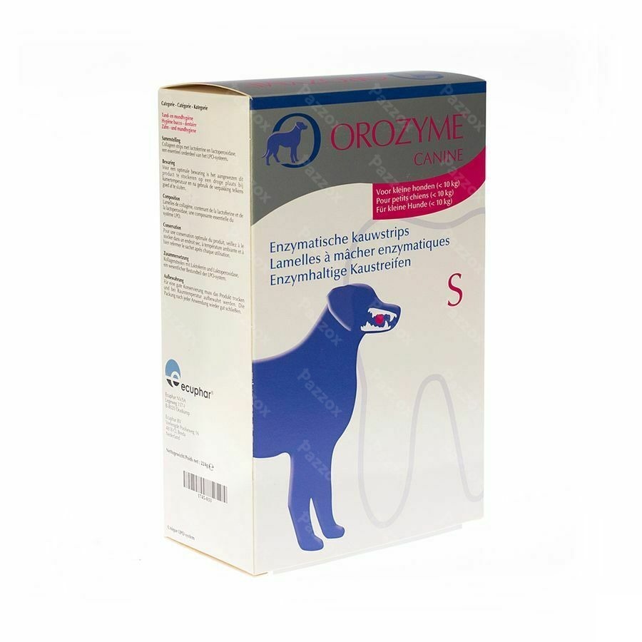 Orozyme Canine S Kauwstrips Enzym.hond <10kg 224g