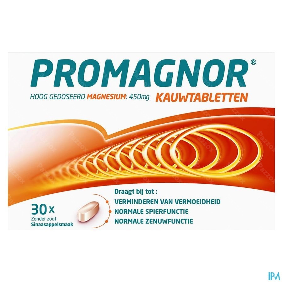 Promagnor Magnesium Kauwtabletten 30x450mg