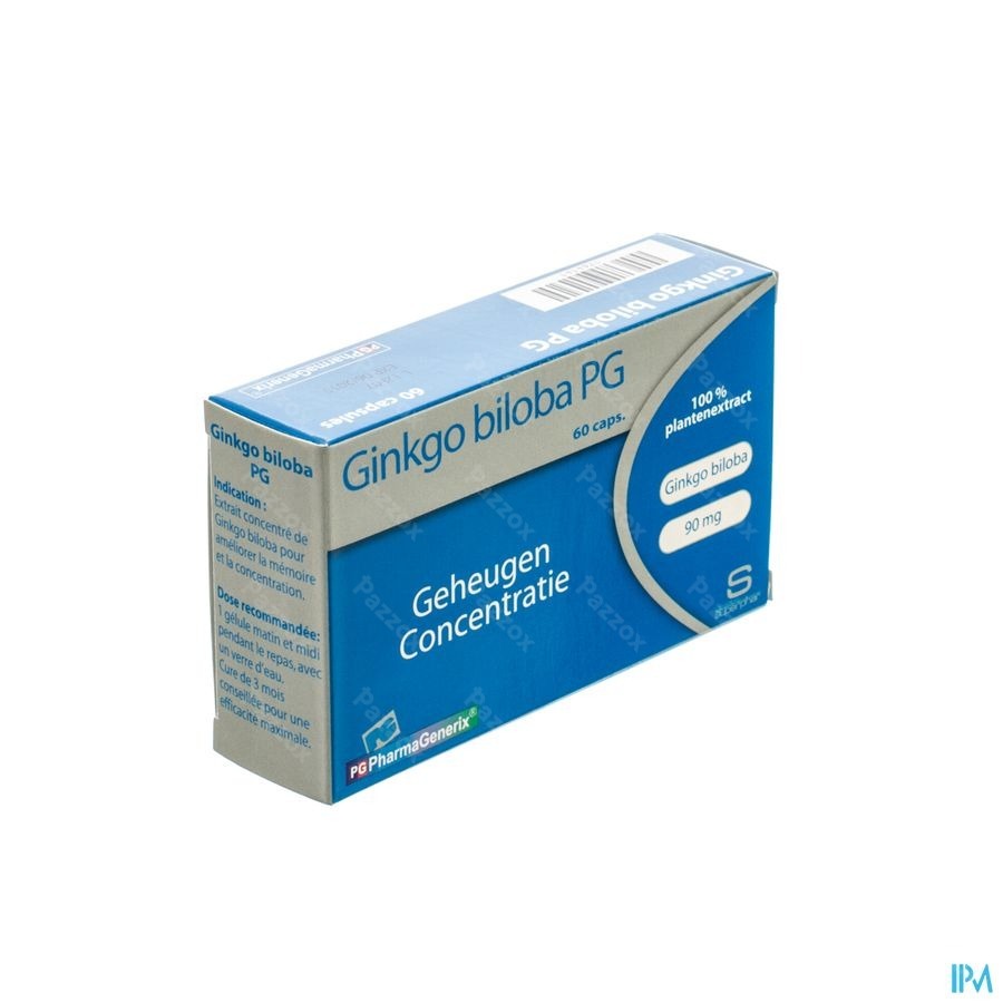 Gingko Biloba Pg Pharmagenerix Caps 60