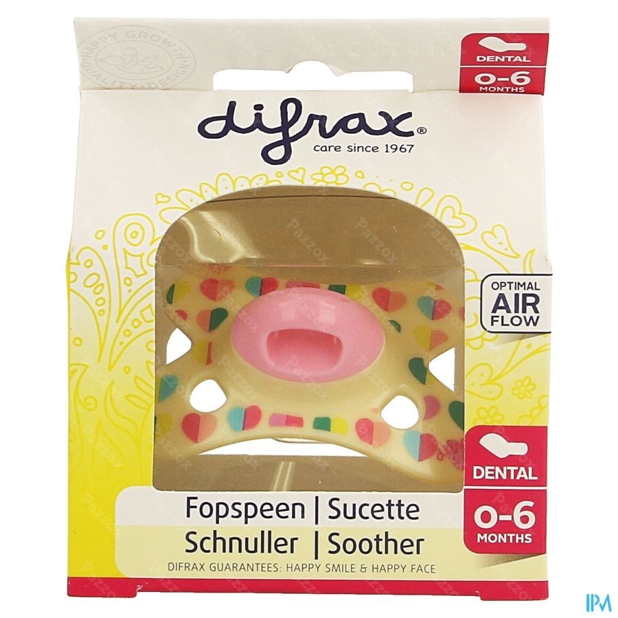 Difrax Sucette Silicone Mini-dental 0-6m 799