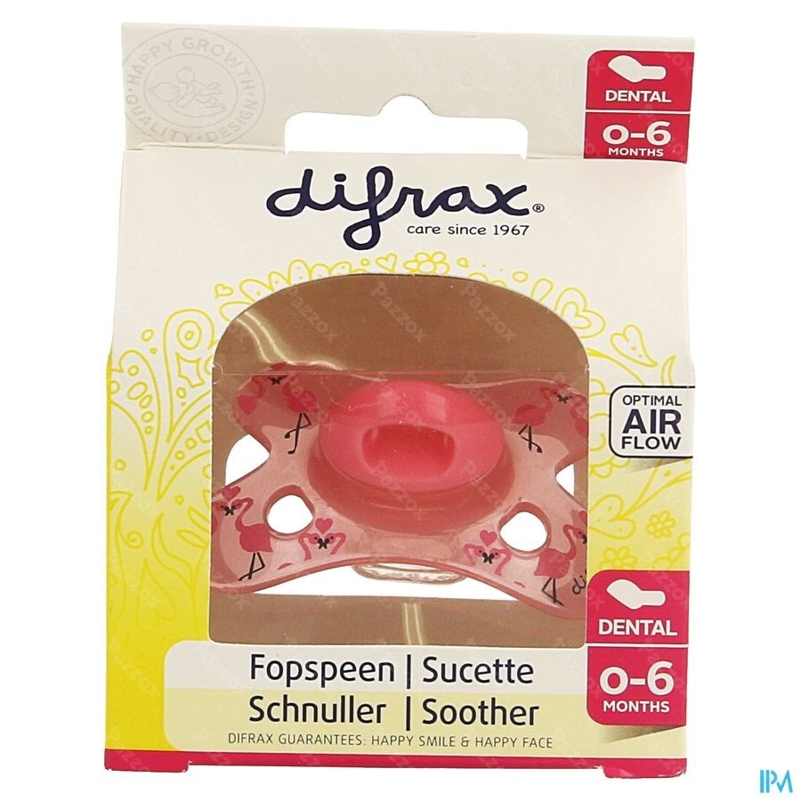 Difrax Sucette Silicone Mini-dental 0-6m 799