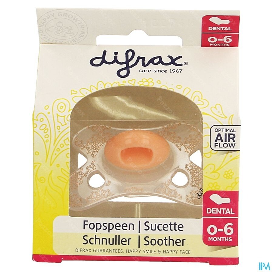 Difrax Sucette Silicone Mini-dental 0-6m 799