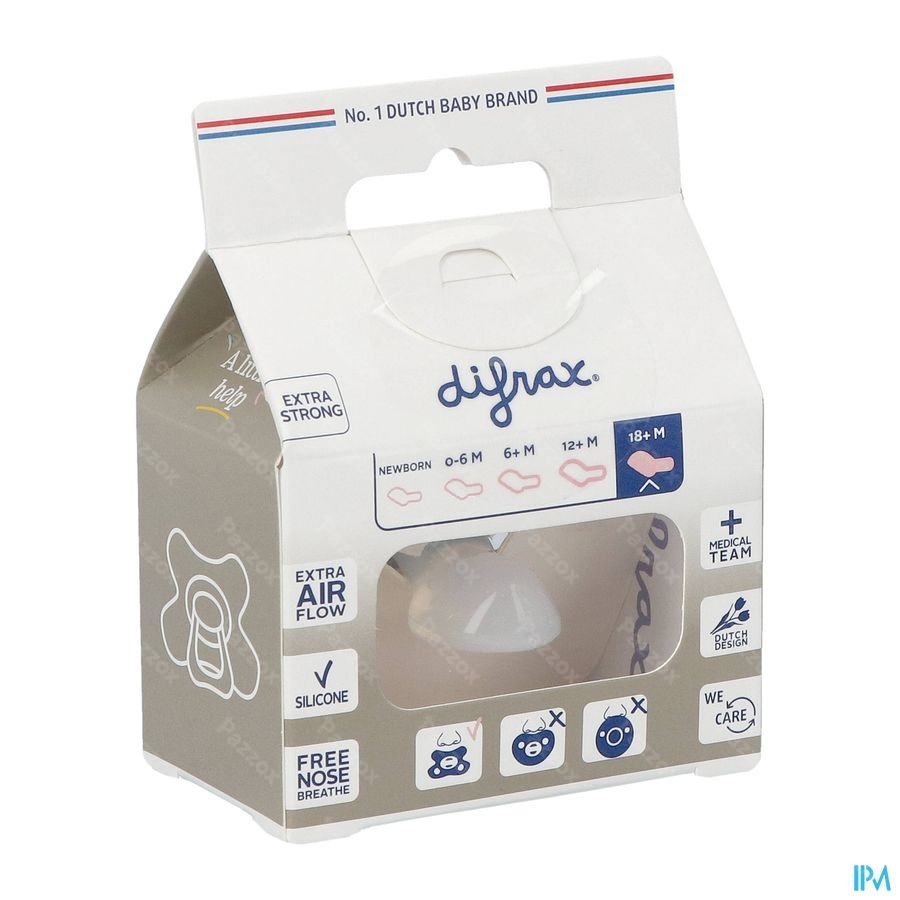 Difrax Sucette Natural Newborn Uni Sage - Pazzox, pharmacie en ligne