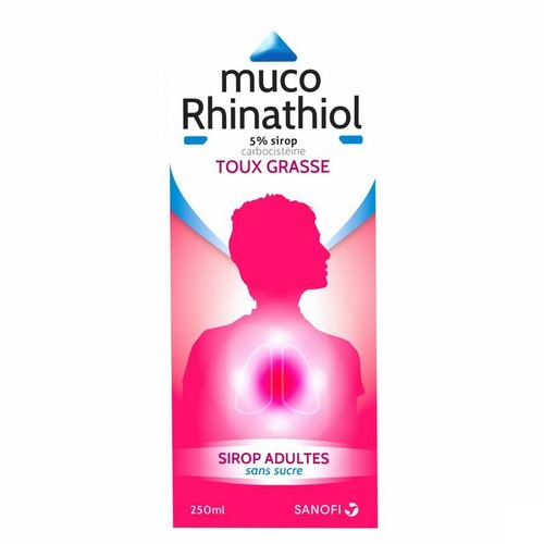 Muco Rhinathiol 5% Sir Ad S/sucre 250ml - Pazzox, pharmacie en ligne
