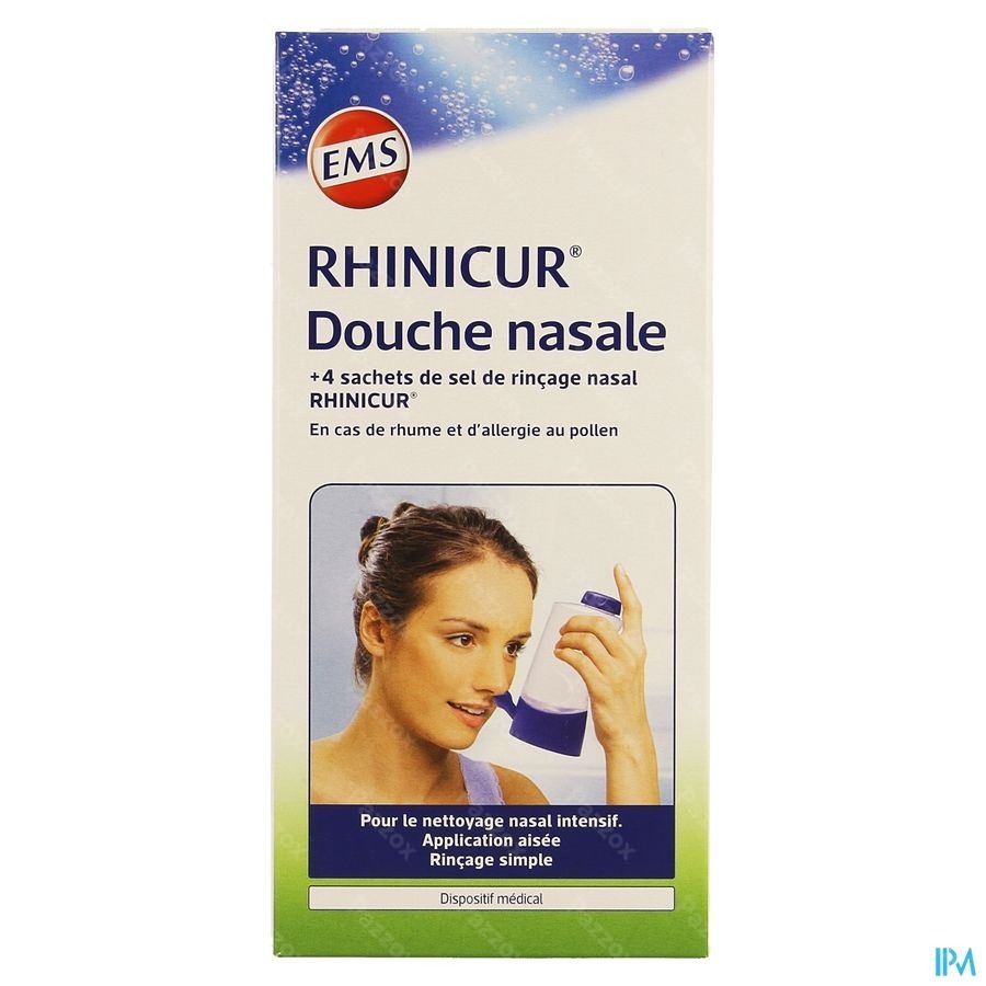 Rhinicur Douche Nasale + 4 Sachets Sel Rincage