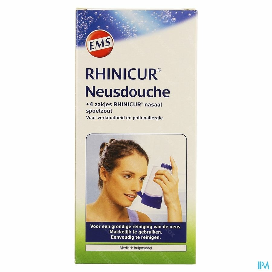 Rhinicur Douche Nasale + 4 Zakjes Spoelzout
