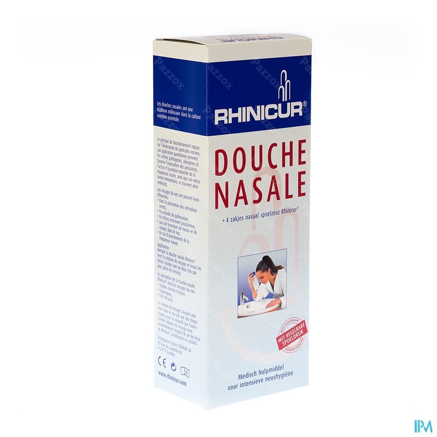 Rhinicur Douche Nasale + 4 Zakjes Spoelzout