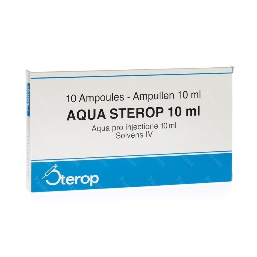 Aqua Sterop Pour Inj Solvens Amp 10 X 10ml