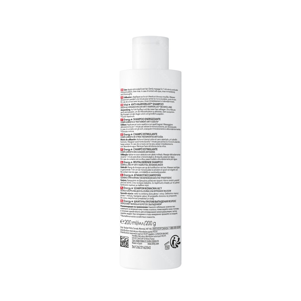 Vichy Dercos Energy Shampooing Aminexil 200ml