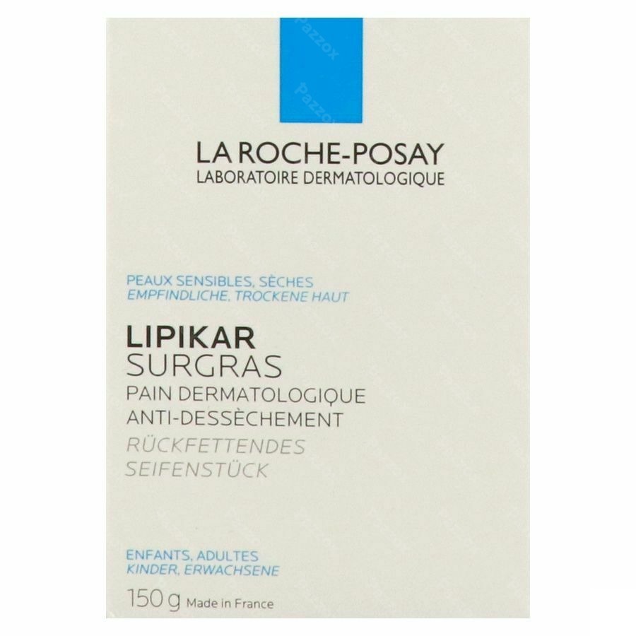 La Roche-Posay Lipikar Surgras Reinigend Wasstuk tegen Uitdroging 150gr