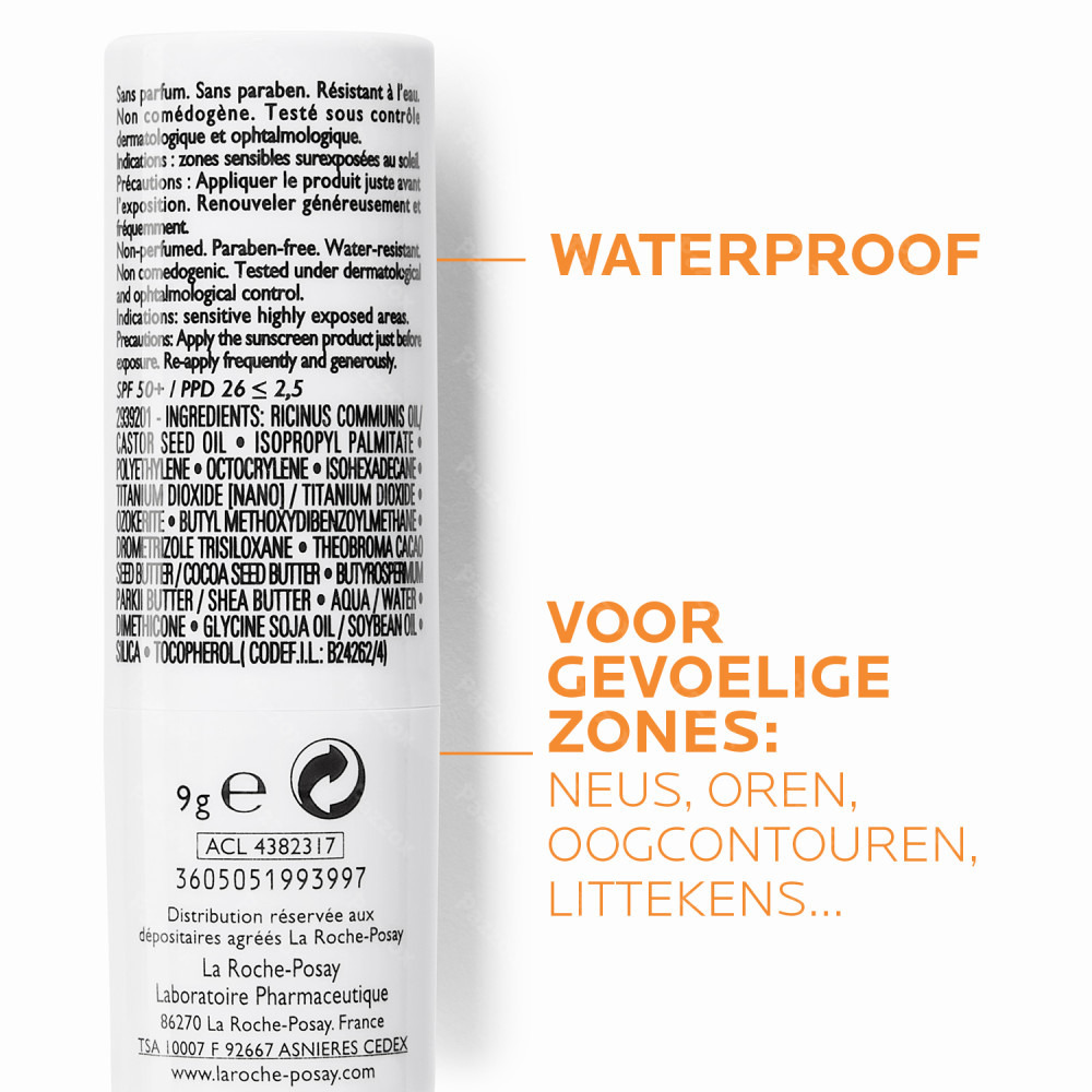 La Roche-Posay Anthelios Stick voor Gevoelige Zones SPF50+ 9g