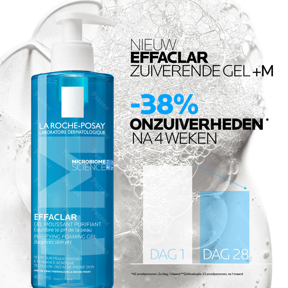 La Roche-Posay Effaclar +M Zuiverende Gel 400ml