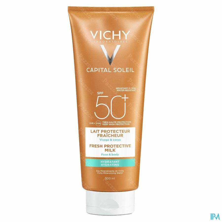 Vichy Capital Soleil Fresh Protective Milk Water Resistant SPF 50+ 300ml 