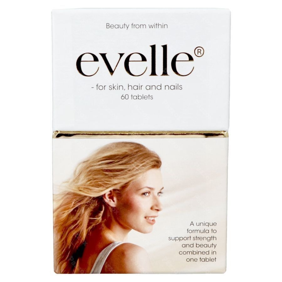 Pharma Nord Evelle Voedingssupplement Haar en Nagels 60 Tabletten