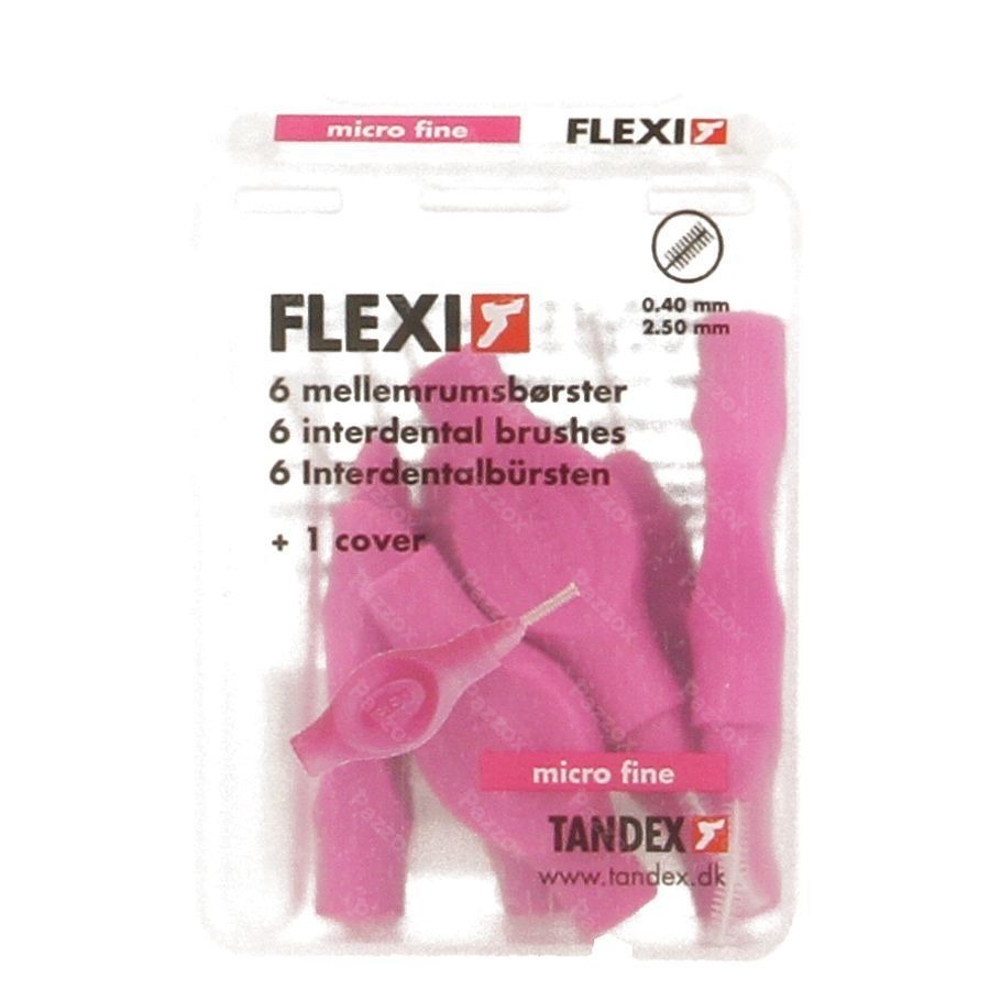 Flexi Fuchsia Brossette Micro Fine Interdentaire 6