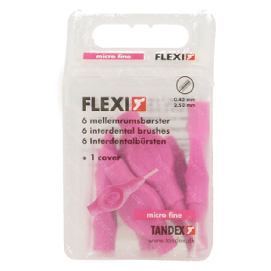 Flexi Fuchsia Brossette Micro Fine Interdentaire 6