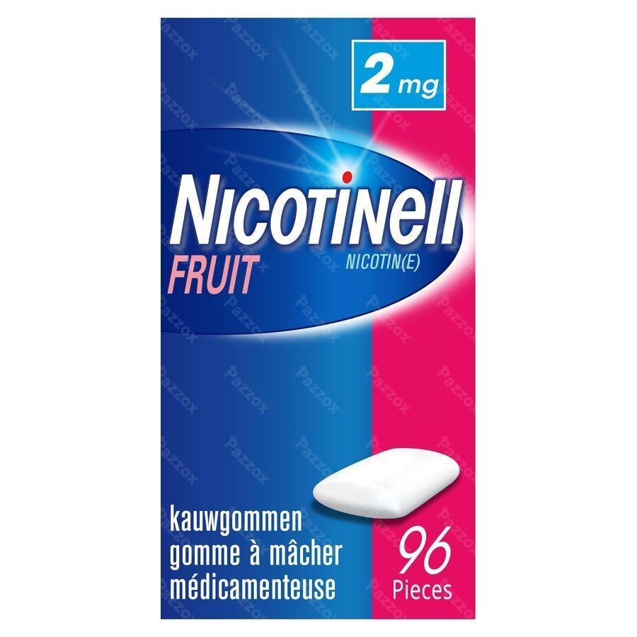 Nicotinell Fruit 2 mg 96 kauwgommen