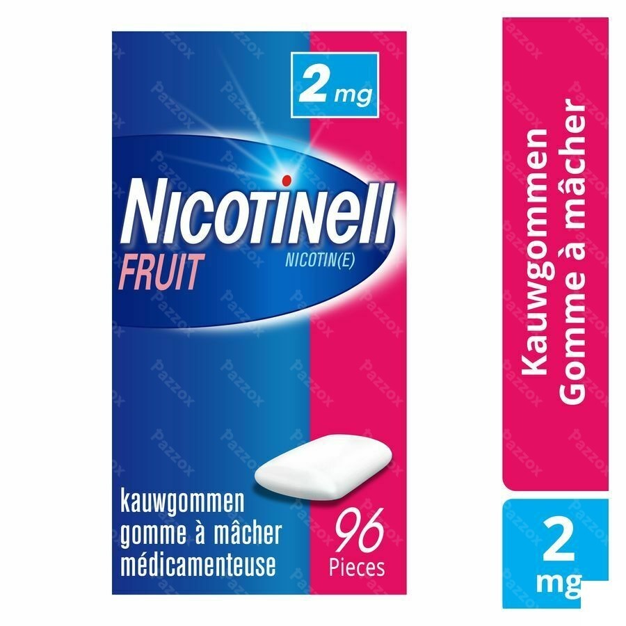 Nicotinell Fruit 2 mg 96 kauwgommen