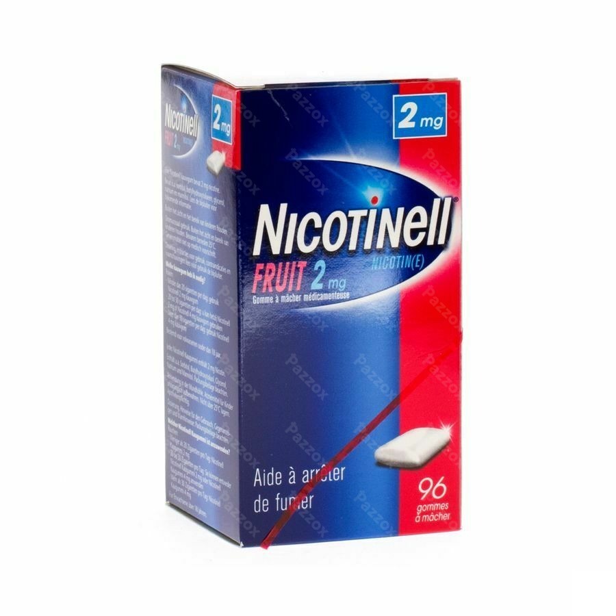 Nicotinell Fruit Gomme Macher-kauwgom 96x2mg