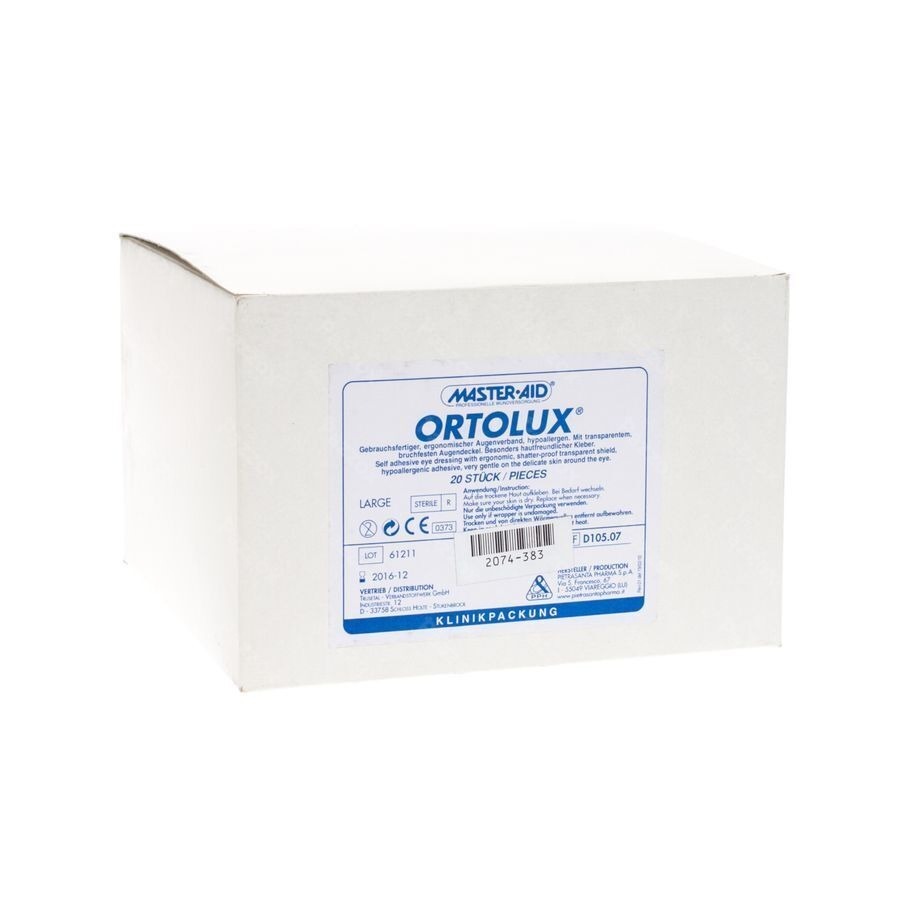 Ortolux Large Compresse Oculaire 20 70108