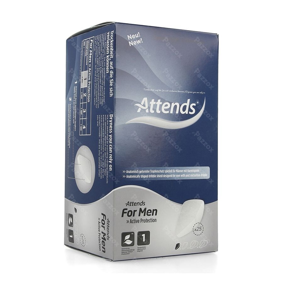Attends For Men Shield 1 Incontinentie Inleg 25