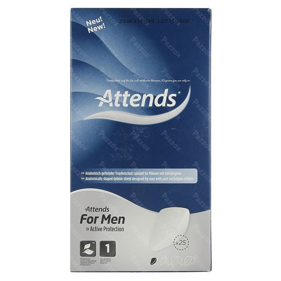 Attends For Men Shield 1 Incontinentie Inleg 25