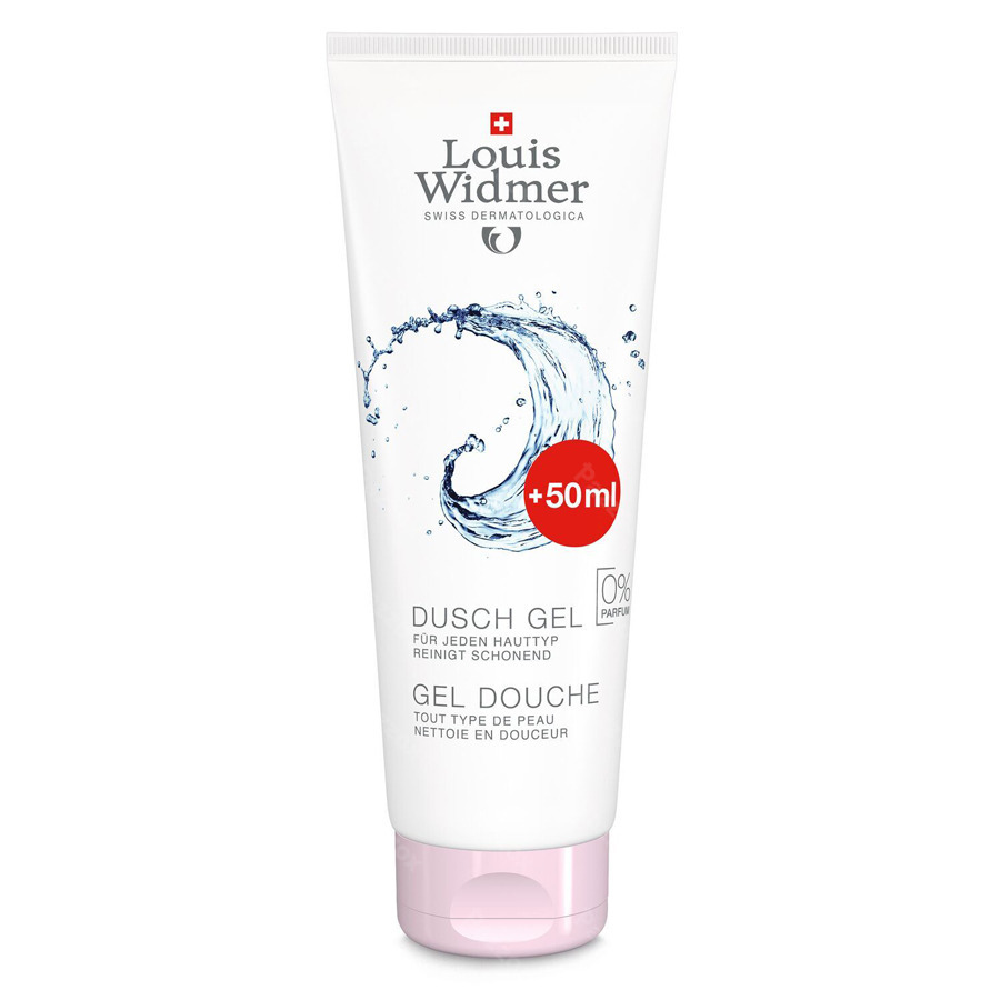Louis Widmer Douchegel Zonder Parfum 200ml + 50ml Gratis