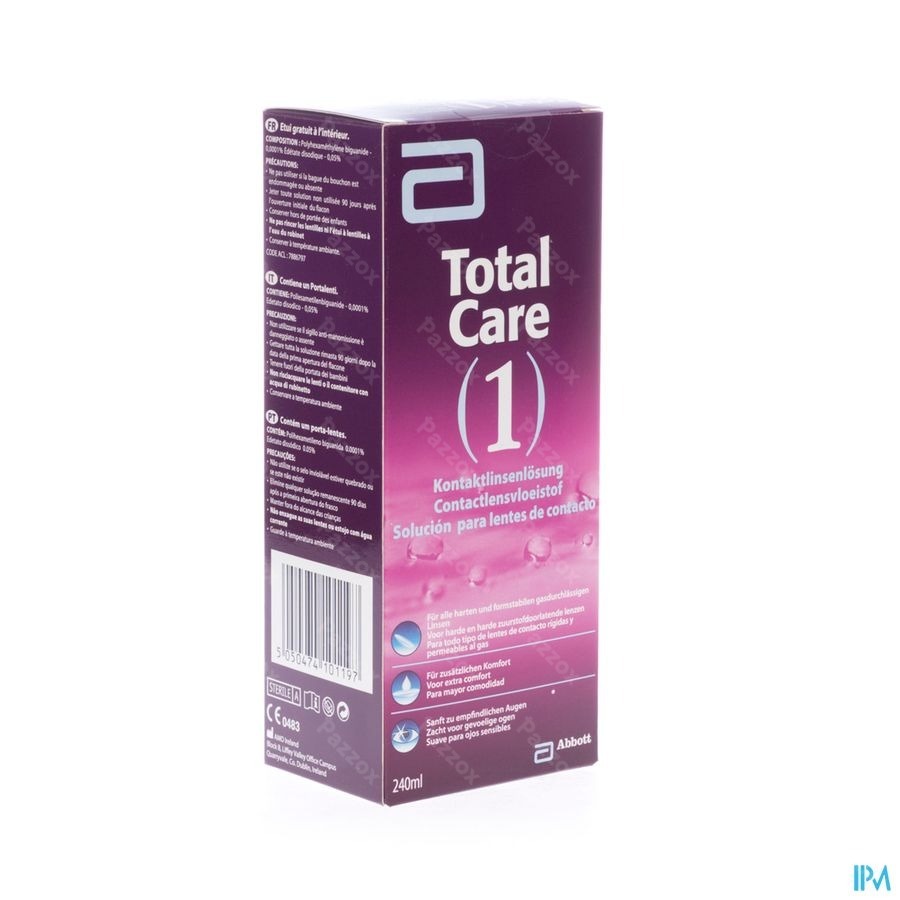 Total Care 1 All-in-one Lentilles Dures 240ml+etui