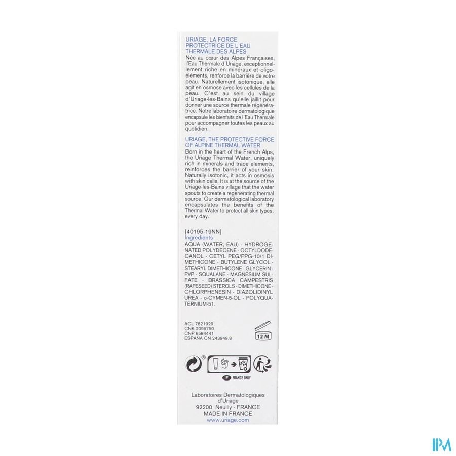 Uriage Bariéderm Isolerende en Herstellende Crème Gezicht en Lichaam 75ml