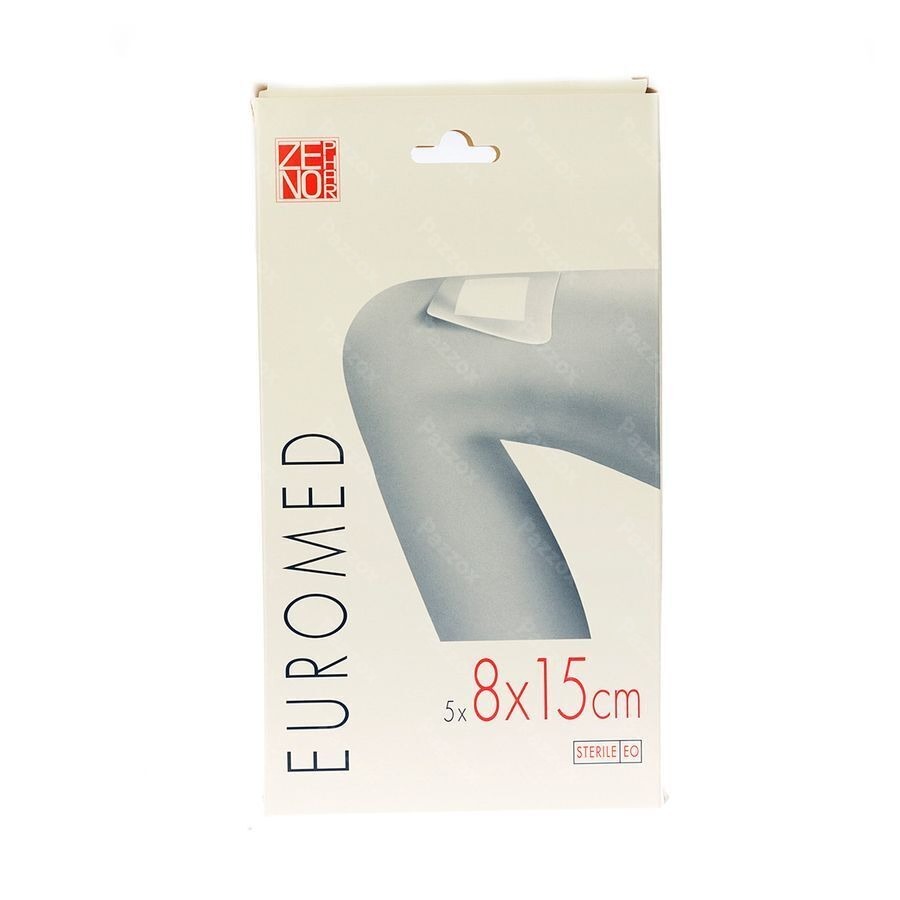 Euromed 8x15cm 5 Pansement D'ile Steril