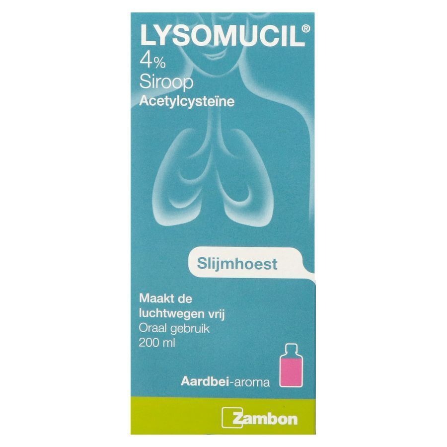 Lysomucil 4% Slijmhoest Siroop 200ml