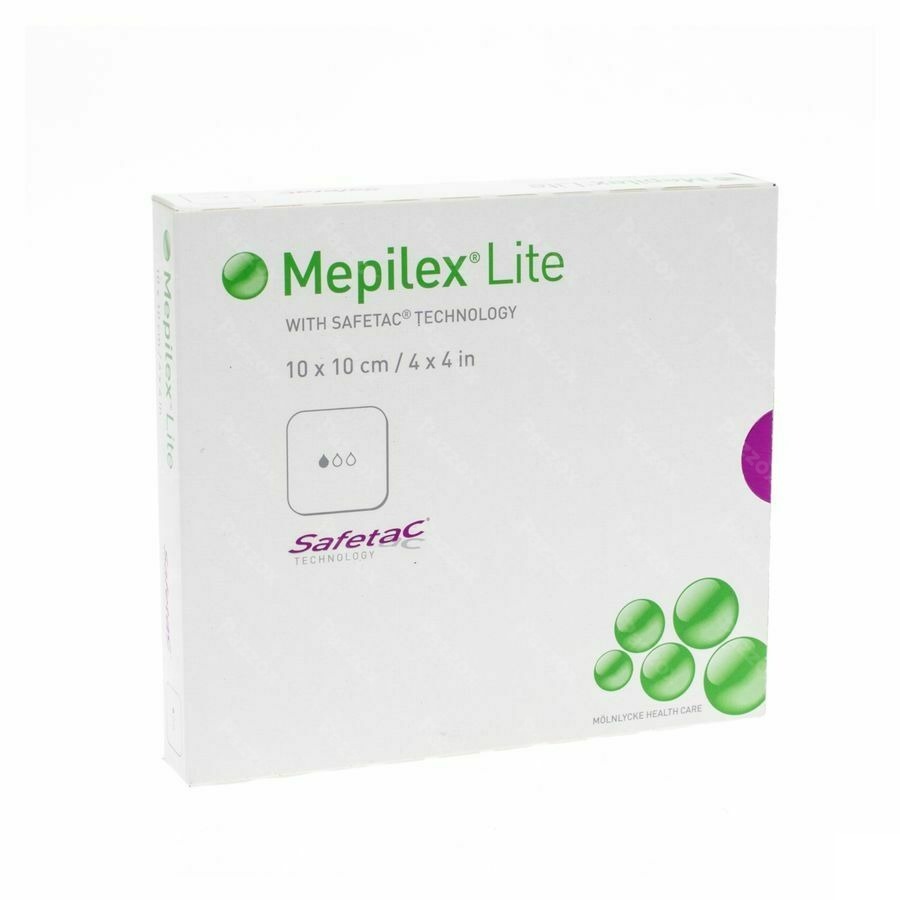 Mepilex Lite Pans Fin Sil Ster 10x10,00cm 5 284100