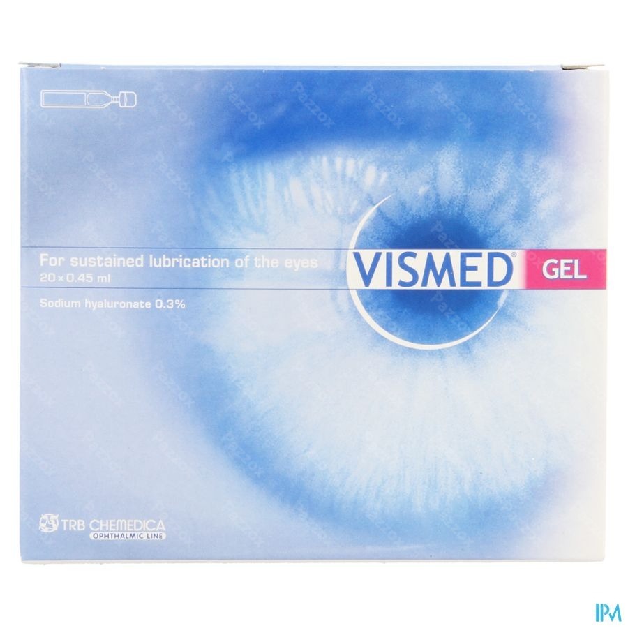 Vismed Gel Bevochtigen Ogen 0,3% Fl 20 X 0,45ml
