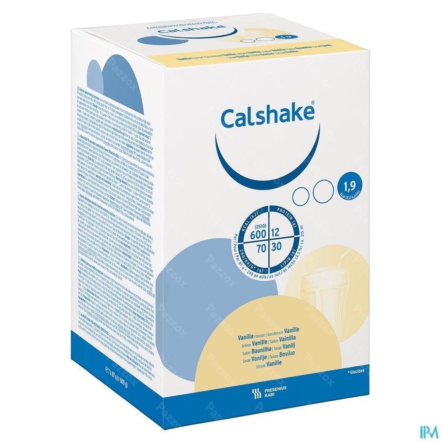 Calshake Energie Vanille Sachet Pdr 7x87g