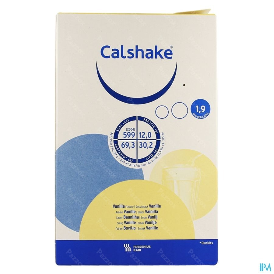 Calshake Energie Vanille Sachet Pdr 7x87g