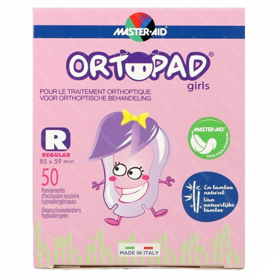Ortopad Regular For Girls Compresse Ocul. 50 73224