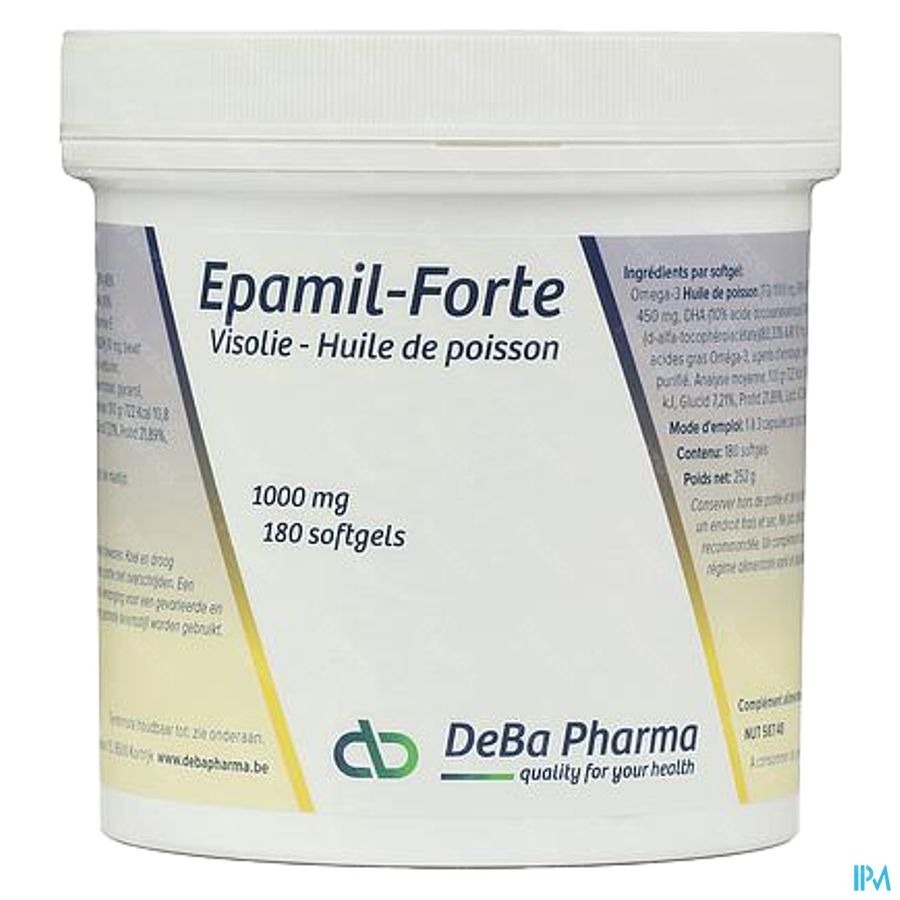 DeBa Pharma Epamil-Forte Visolie 180 Capsules